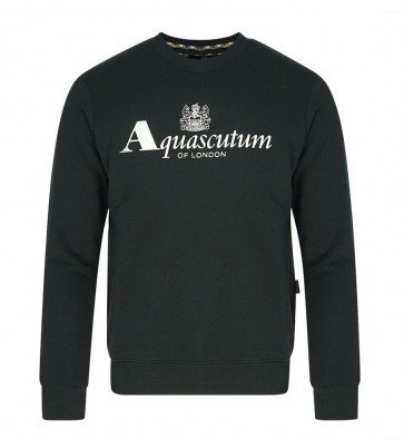Aquascutum - Logo Sweatshirt in Black