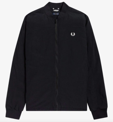 Fred Perry - Padded Track Jacket in Black
