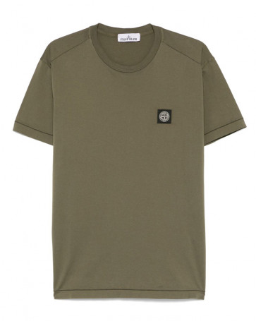 Stone Island - Logo Patch T-Shirt in Military Green