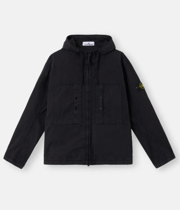 Stone Island - Supima Cotton Twill Stretch-TC Jacket in Black