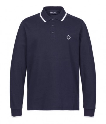 MA.Strum - Ls Jersey Polo in Navy