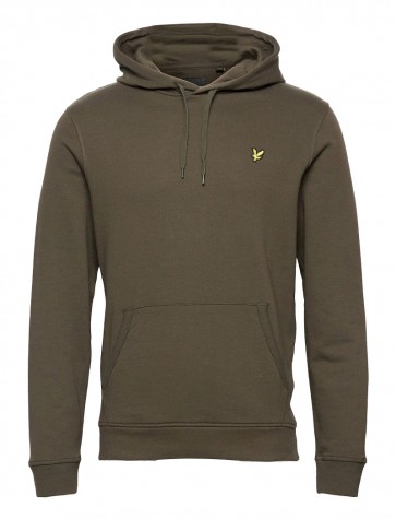 Lyle & Scott - Pullover Hoodie in Olive