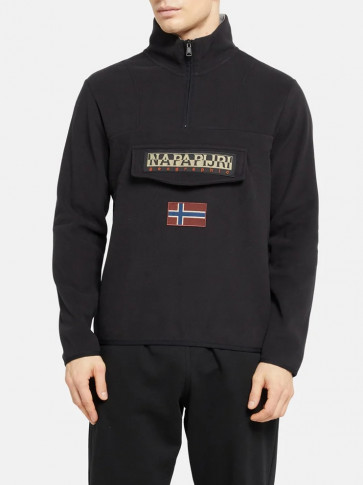 Napapijri - Burgee Hoodie Fleece in Black