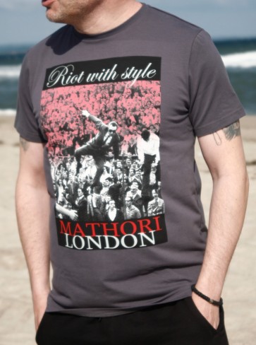 Mathori London - Riot With Style T-Shirt in Grey