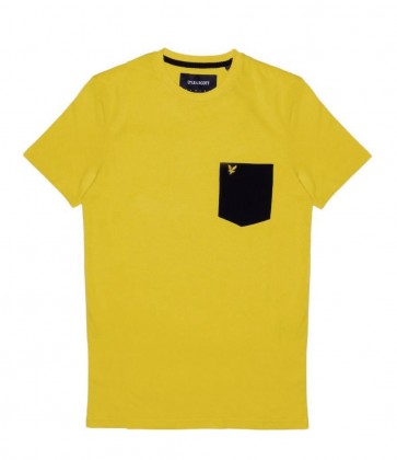 Lyle & Scott - Contrast Pocket T-Shirt (Yellow / Jet Black)