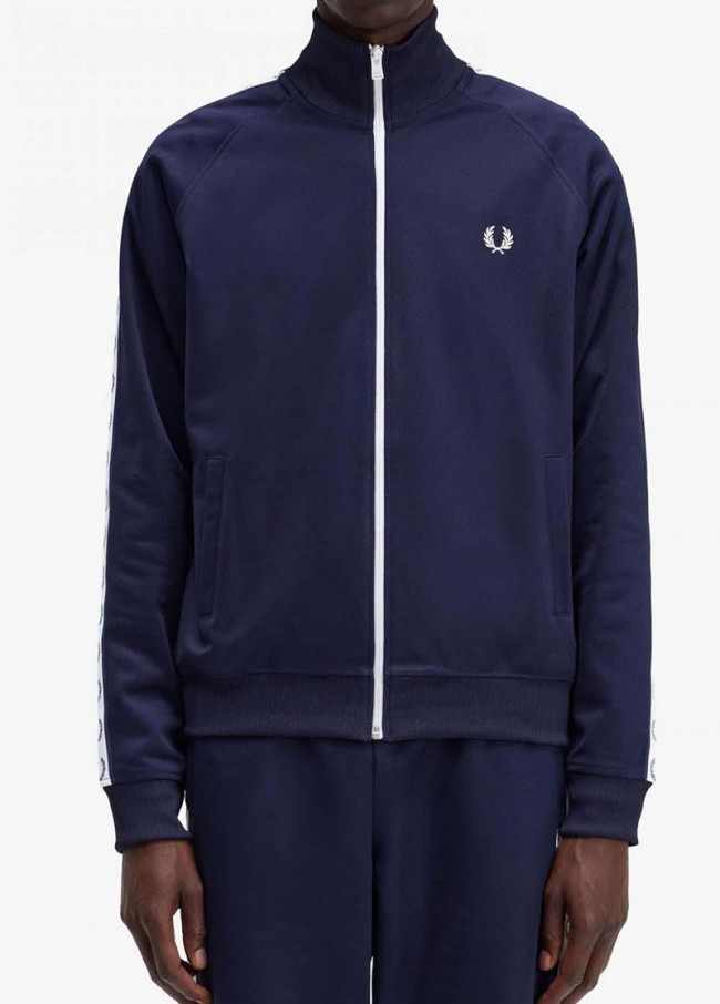 Fred Perry - Track Top in Carbon Blue
