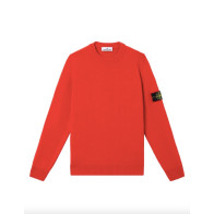 Stone Island - Lambswool Jumper in Scarlet Red