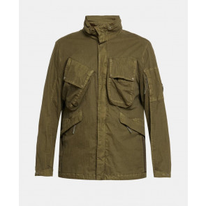 CP Company - 50 Fili Gum Utility Jacket in Brown Green