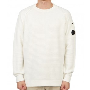 CP Company - Lens Detail Knit in White (14CMKN028A)