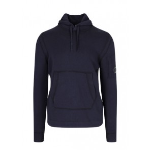 CP Company - Light Terry Knitted Hoodie in Navy (14CMKN030A)