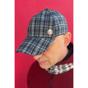 Mathori London - Grey Tartan Wool Cap
