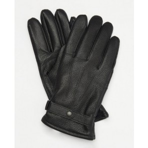 Barbour - Gloves Burnished Leather Thinsulate in Black