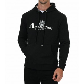 Aquascutum - Logo Hoodie in Black