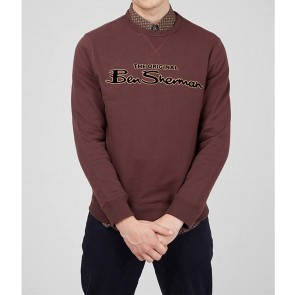 Ben Sherman - Signature Logo Sweatshirt (Bordeaux)