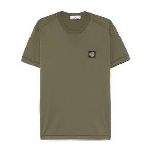 Stone Island - Logo Patch T-Shirt in Military Green