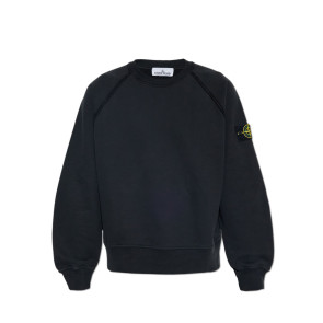 Stone Island - Oversized-fit Crewneck Sweatshirt in Black