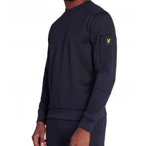 Lyle & Scott - Pocket Crew Neck Sweatshirt in Navy