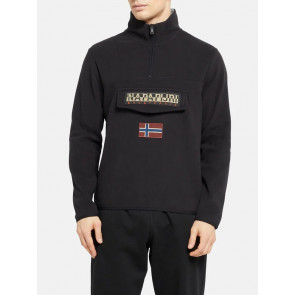 Napapijri - Burgee Hoodie Fleece in Black