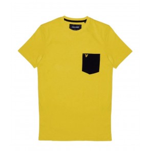 Lyle & Scott - Contrast Pocket T-Shirt (Yellow / Jet Black)