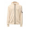 CP Company - Light Fleece Zipped Hoodie in Beige