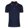 Merc London - Card Polo Shirt (Navy / Blood Red) 