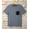 Lyle & Scott - Contrast Pocket T-Shirt (Mid Grey Marl / Jet Black)