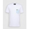 Lyle & Scott - Contrast Pocket T-Shirt (White / Deck Blue)