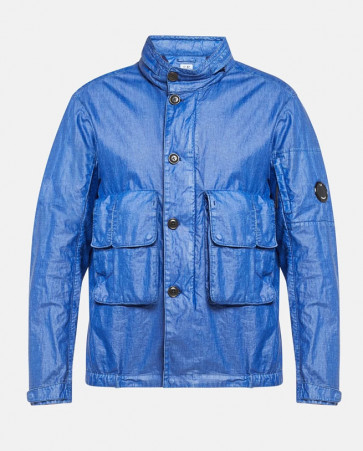CP Company - Lino Wax Jacket in Blue