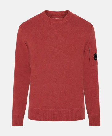 CP Company - Knit Pullover in Cherry Red 