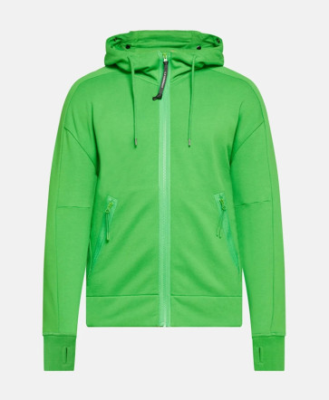 CP Company - Diagonal Raised Fleece Goggle Hoodie in Green