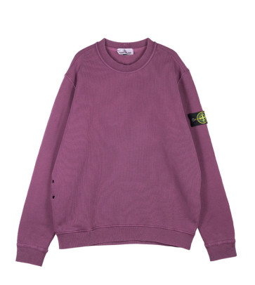 Stone Island - Crew Neck Sweatshirt in Dark Burgundy (811561241)