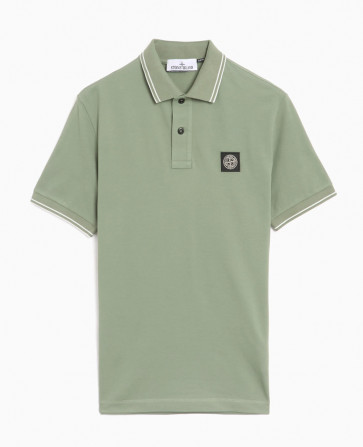 Stone Island - Organic Cotton Polo Shirt in Sage