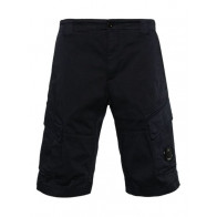 CP Company - Stretch Sateen Cargo Shorts in Total Eclipse