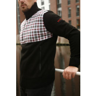 Mathori London - Woolen Zip Pullover (Black)