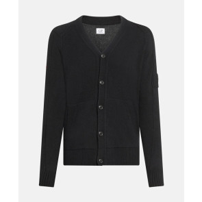 CP Company - Wool Cardigan in Black