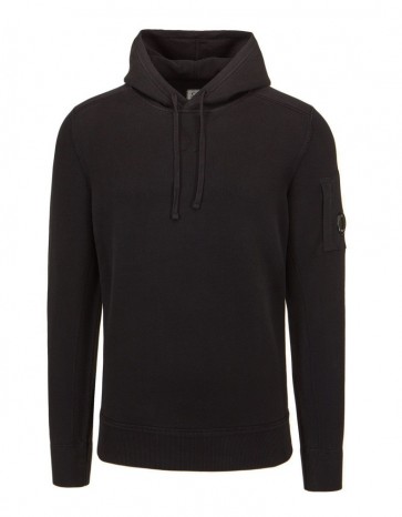 CP Company - Lens Hoodie in Black (09CMKN123A)