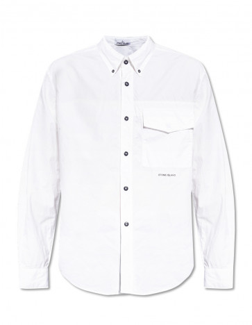 Stone Island - Long-sleeve Shirt in White (801511705)