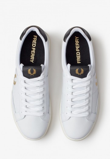 Fred Perry - B200 Leather Shoe in White