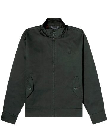Fred Perry - Waxed Harrington Jacket (Night Green)