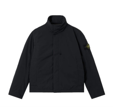 Stone Island - Padded Micro Twill Jacket in Black