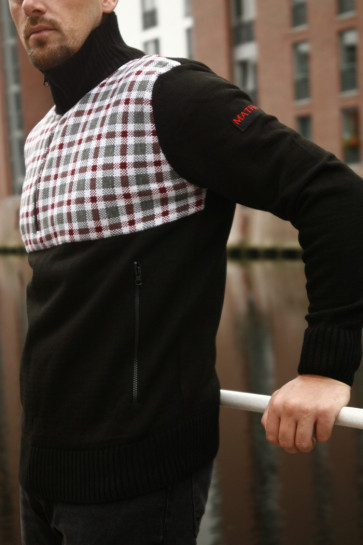 Mathori London - Woolen Zip Pullover (Black)