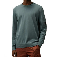 CP Company - Cotton Crepe Crewneck Lens Knit (Stormy Weather)