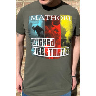 Mathori London - Wicked Firestarter T-Shirt (Olive Green)