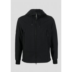 CP Company - Softshell Hooded Jacket in Jet Black 