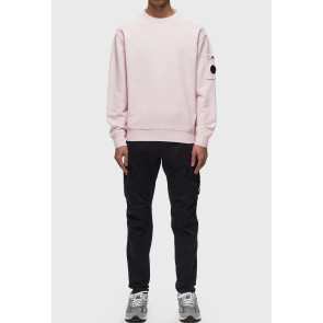 CP Company - Crew Neck Sweatshirt in Light Pink