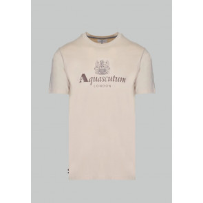 Aquascutum - Active Big Logo T-Shirt (Beige)