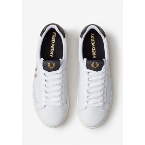 Fred Perry - B200 Leather Shoe in White