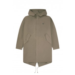 Fred Perry - Fishtail Parka in Military Brown