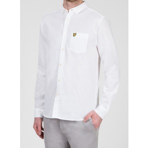Lyle & Scott - Cotton Linen Shirt in White