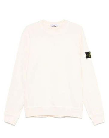 Stone Island - Crew Neck Sweatshirt in Ivory